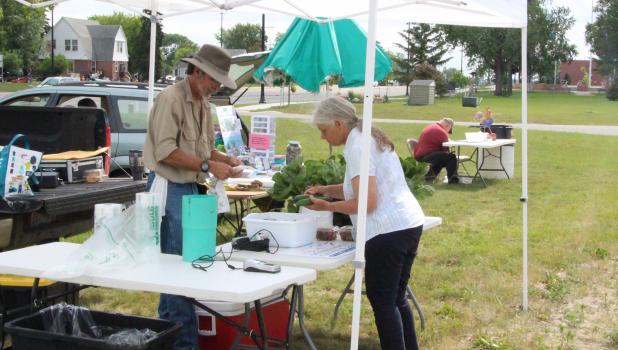 Farmer’s markets in full swing (#1 Things to Do in Staples, “Visit the farmer’s markets.”) Produce and natural products are offered at area farmer’s markets. Above, Saturday farmer’s market, in Staples is located along Hwy 10 near the Staples All Veterans Park. Open 9 a.m.- 2:30 p.m.. Other area market locations include; Lakewood Health System; Thurs.2-5:30 p.m., Verndale; Tues. 2-5:30 p.m. and Hewitt; Weds. 2-5 p.m.