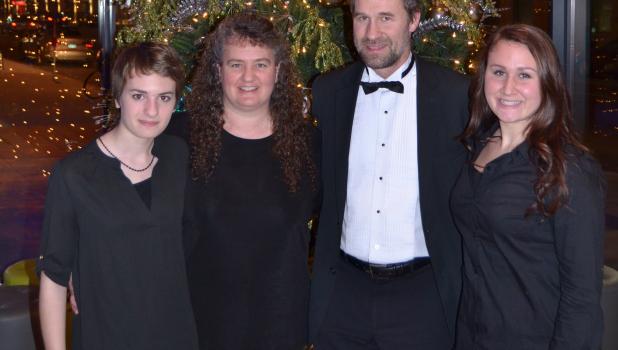 Family variety show The Koopmann Family will offer a variety of music at their New Year’s Eve Day Show in Motley on Saturday, Dec. 31, at 2 p.m. Pictured, from left, are Anna, Cindy, John and Sarah Koopmann. This concert is underwritten by Ernie’s Grocery. (Submitted photo)
