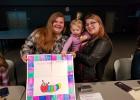 Several Connections High School students were featured at the school’s Project Showcase Night March 4. The event was held at Sourcewell in Staples. Above, from left: Marie Boyer, with her Early Childhood project; her niece, Paislie Brasel and classmate Heileigh Mollner.