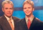 At a Jeopardy! taping in 2003, Trebek is pictured with rural-Motley native Bjerga, whose dreams of being on the show were fulfilled that year.