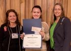 Pictured from left Carol Curby, NSDAR Good Citizen Chair, Amy Michel and NSDAR Regent Sue Duff-Erkel