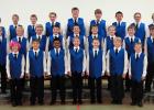 The Voyageur Choir members include, front, from left, Conlan Jaeger, Haiden Rychner, Teshe Loer, Zachary McIlravy, William Dolezal, Kevin Miller and Xander Kjeldergaard; middle, from left, Drew Berg, Bryan Burrows, Noah Moe, Evan Allen, Josh Freelove, Connor Judd, Keller Anderson, Simon Kreklau and Tristan Sampson; back from left, Isaiah Schultz, Grant Johnson, Luke Bates, Alex McIlravy, Brandon Hove, Caleb Jasmer, Emery Lorber, Cy Johnson and Hunter Miller.
