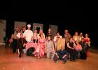 Dress rehearsals are in full swing for the Staples-Motley High School’s Fall Play, ‘Who Poisoned His Meatball?’ Pictured above, standing from left: Jadon Friedel, Ari Brings, Alex McIlravy, Cy Johnson, William Dolezal, Grace Allen, Riley Dabbs, Alex Brings, Keegan Bestland, Jadyn Kincaid, Trinity Seamann, Cassidy Barthel. Seated: Caden Mrazek, Meghan VanAlst, Luke Bates, Connor Judd, Torii Nienow, Samantha Mrazek. Not pictured, Andrea Arundel. In lower photo, from left, are technical crew members AJ Nienow 