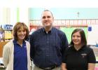 Sacred Heart new staff New staff at Sacred Heart Area School this year include Pat DiGiovanni, left, teaching fourth grade, new Principal Charles Durham, center, and kindergarten teacher Sara Kriefall. (Staples World photo by Mark Anderson)