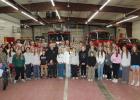 At least 50 middle/high school students attended the kick off of the Staples-Motley Breakfast Club May 19, at the Staples Fire Hall, gathering for a morning of food, fellowship and faith. “Cardinals Fed, Faith Led,” is the group’s slogan. In addition to enjoying a free breakfast, students spent time in prayer and heard a Christian message from SM senior Colbe Tappe. (Staples World photo by Dawn Timbs)