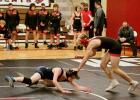 Colbe Tappe avoids a shot by his opponent. 