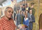 David Geister is pictured by the World War One (WWI) mural he painted over a three-year period. The mural will be unveiled Thursday, Nov. 8, at the Camp Ripley Education Center in Little Falls, with discussions taking place at 2 p.m. and 4 p.m. (Submitted photo)