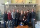 The Staples Area Chamber of Commerce at their January meeting, held at Timberlake Hotel in Staples. From left, Victoria Nitti, Kim Ziegler, Trevor Haasch (Events Director), Paul Augustinack (Vice President), Marlo Corona (President), Kylie Matteson (Outreach Director), Mandi Polito (Treasurer) and Mark Anderson. (Photo by Christine Johnson, chamber member)