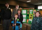 Dozens of people from around the area stopped by Sourcewell in Staples March 7, for the annual Regional Science Fair. The event featured a variety of science projects from fourth, fifth and sixth grader students in Region 5. Above, Motley-Staples 4th grader Lily Davis (right) stands by the display of her experiment project, “From Egg to Butterfly.” Also pictured, back row from left, are Lily’s dad, Dale Davis; her grandpa, Stan Kaste; and mother, Heather Davis; and in front, her brother, Odin Davis. 