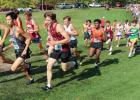 Lyle Brownell (1085) leads a group up the hill at Alexandria. (Staples World photos by Mark Anderson)