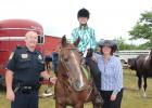 Horse show ribbon winner