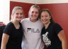 Seniors Bella Martin, Alix Peterson and Mackenna Bjerga will be volleyball captains this season. 