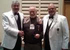 Pillager Lions Club member Les Swift, center, was recently awarded the International Presidents Leadership Medal at Cragun’s Resort in Brainerd. He is pictured with Lions International Director Jack Epperson (left) and District Governor Jay Norby. The award was presented to Swift by Lions International President Dr. Jitsuhiro Yamada from Japan.