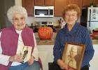 Rita Stone (left) and Rose Hoemberg donate to the Veterans Park. (submitted photo)