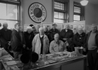 Members of the Todd County Historical Society visited Staples recently, learning a lot about the town’s railroad history. Pictured above at Northern Pacific Depot are, back row from left, Paul Marte, Nancy Kjeldahl (behind Judy Marte), Ron Wienhold, Leona Niemeyer, Judy Petrie, Gary Stracek, Sid Kjeldahl, Marilyn Gibson, Tom Kajer (Staples Historical Society President). Front row: Judy Marte, Joan Pesta, Rita Stracek, Joe Marte. (Submitted photo)